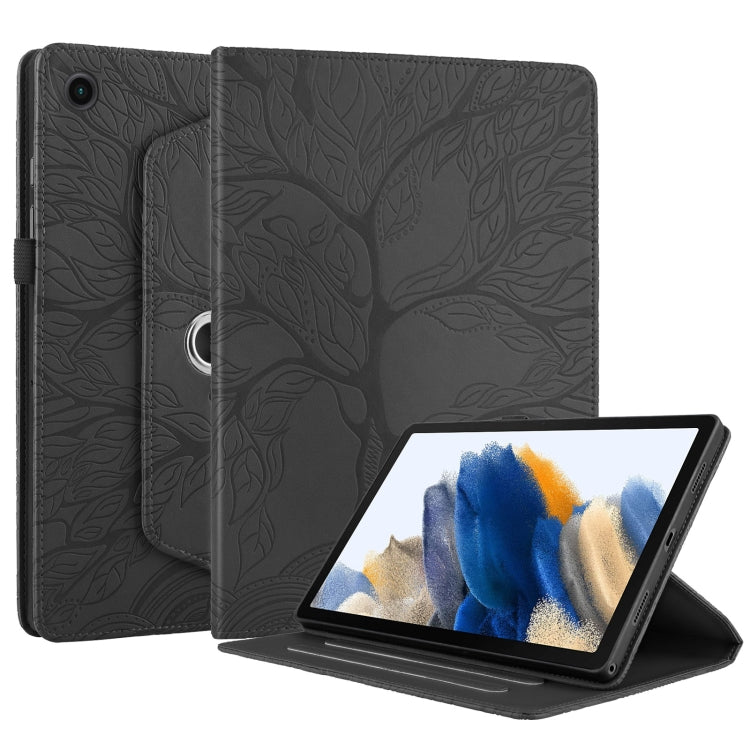 For Lenovo Tab M10 Plus 10.6 3rd Gen Tree Life Embossed Rotation Leather Smart Tablet Case