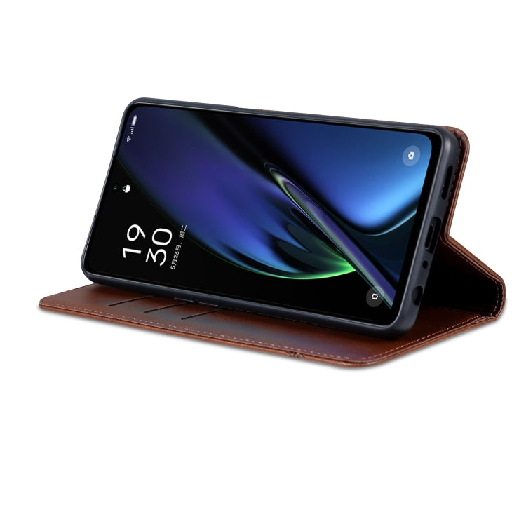 For OPPO K11x AZNS Magnetic Calf Texture Flip Leather Phone Case