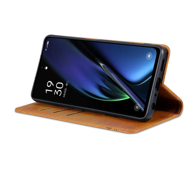 For OPPO K11x AZNS Magnetic Calf Texture Flip Leather Phone Case
