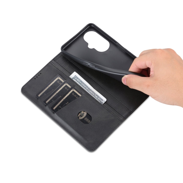 For OPPO K11x AZNS Magnetic Calf Texture Flip Leather Phone Case