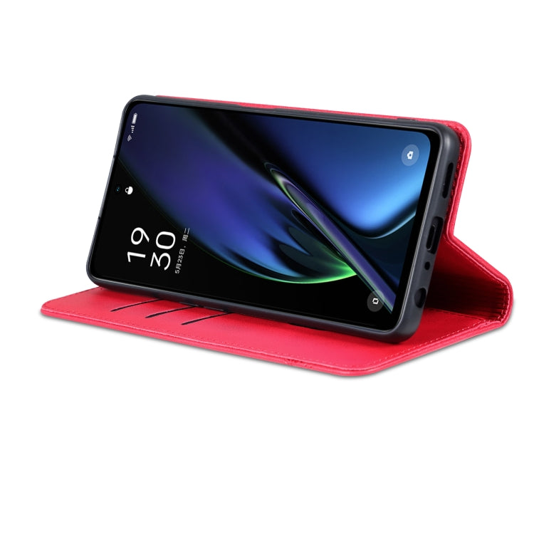 For OPPO K11x AZNS Magnetic Calf Texture Flip Leather Phone Case