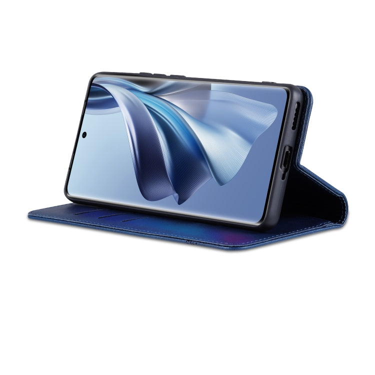 For OPPO Reno10 Global AZNS Magnetic Calf Texture Flip Leather Phone Case