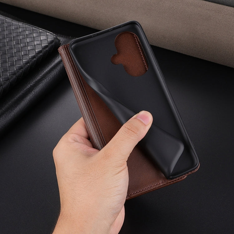 For OPPO K11 5G / OnePlus Nord CE3 AZNS Magnetic Calf Texture Flip Leather Phone Case