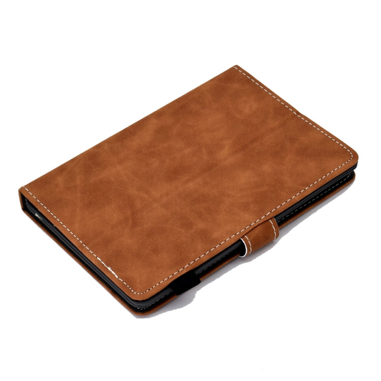 For 7 inch Tablet PC Universal Cowhide Texture Horizontal Flip Leather Case with Holder & Card Slots & Pen Slot