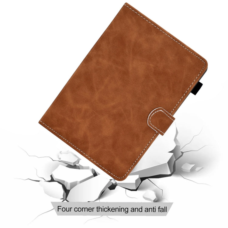 For 7 inch Tablet PC Universal Cowhide Texture Horizontal Flip Leather Case with Holder & Card Slots & Pen Slot