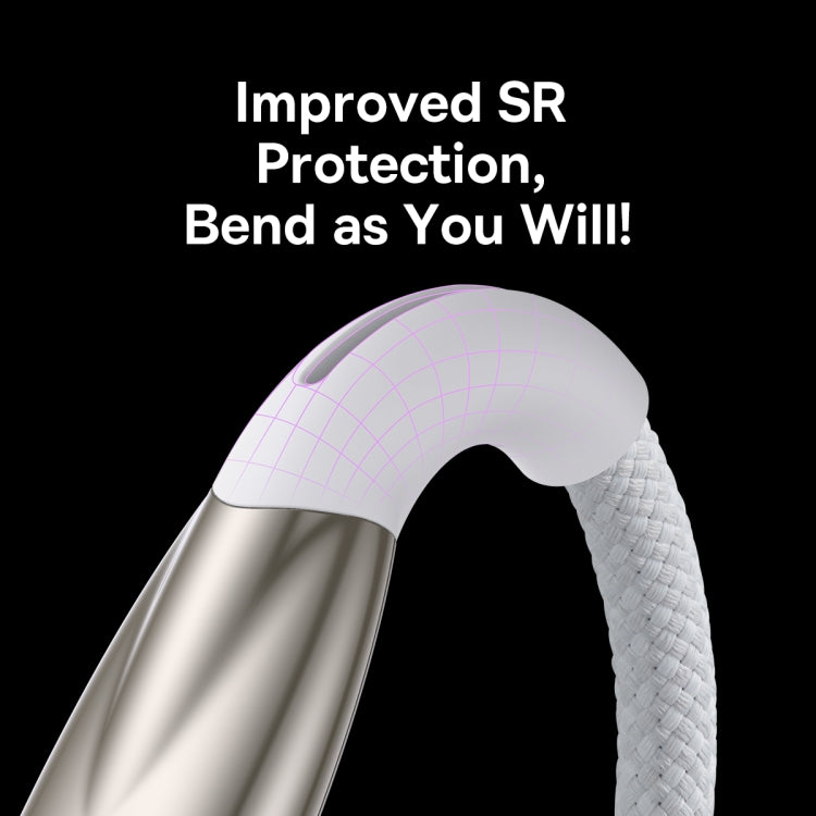 Baseus Lamp Ring Series 100W USB to USB-C/Type-C Fast Charge Data Cable, Length: 2m