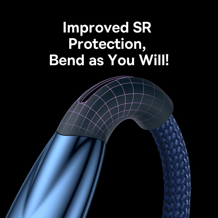 Baseus Lamp Ring Series 100W USB to USB-C/Type-C Fast Charge Data Cable, Length: 2m