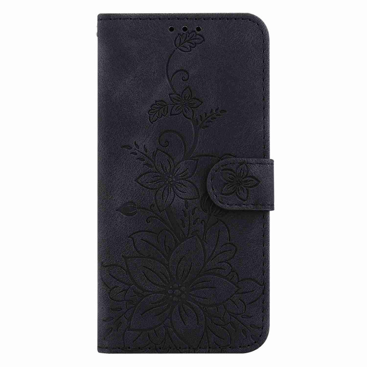 For Wiko Y82 Lily Embossed Leather Phone Case