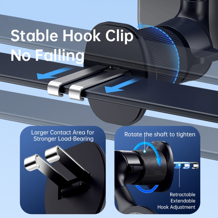 ROCK RPH1000 Car Air Vent Rotating Magnetic Ring Phone Mount(Black)