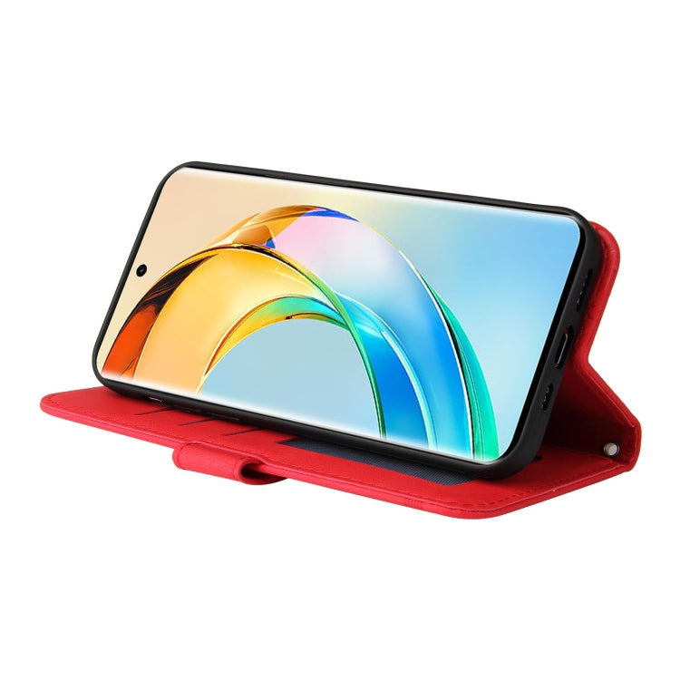 For Honor X50 Skin Feel Life Tree Metal Button Leather Phone Case