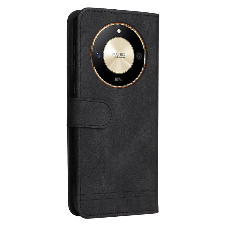 For Honor X50 Skin Feel Life Tree Metal Button Leather Phone Case