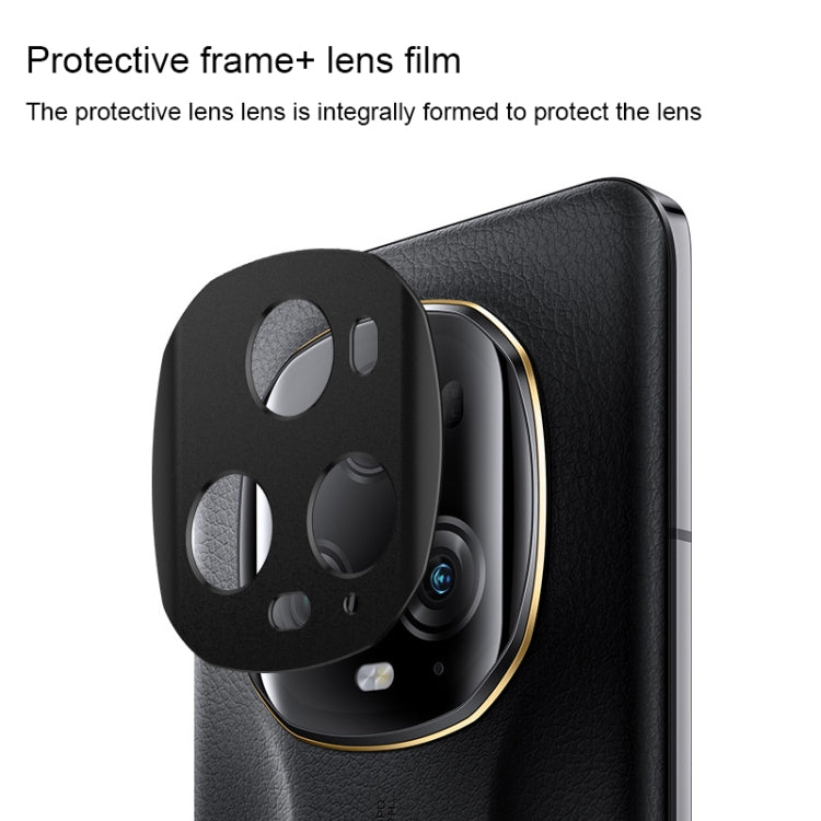 For Honor Magic5 Ultimate 50pcs Curved Surface Hot Bending Full Glue Rear Camera Lens Film