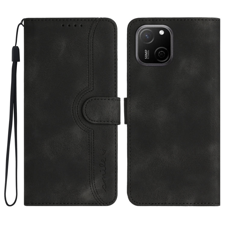 For Huawei Maimang A20 Heart Pattern Skin Feel Leather Phone Case