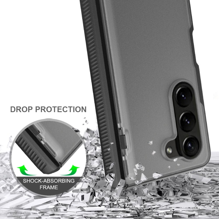 For Samsung Galaxy Z Fold5 Frosted PC+TPU Folding Phone Case with Hinge