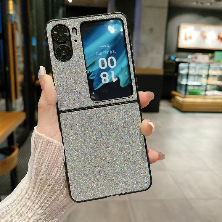 For OPPO Find N2 Flip Gradient Color Glitter Shockproof Protective Phone Case