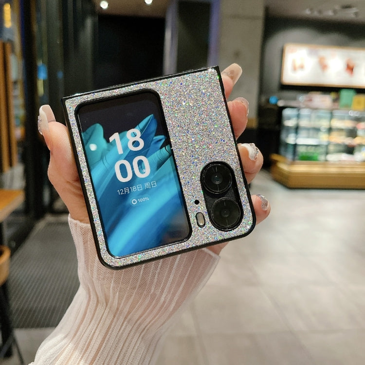 For OPPO Find N2 Flip Gradient Color Glitter Shockproof Protective Phone Case