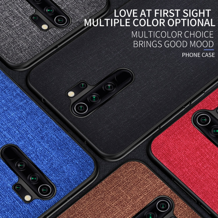 For Xiaomi Redmi 9 Shockproof Cloth Texture PC+ TPU Protective Case
