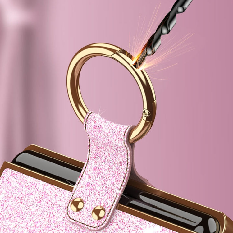 For Huawei P50 Pocket Plating Gradient Color Glitter Phone Case With Ring Holder