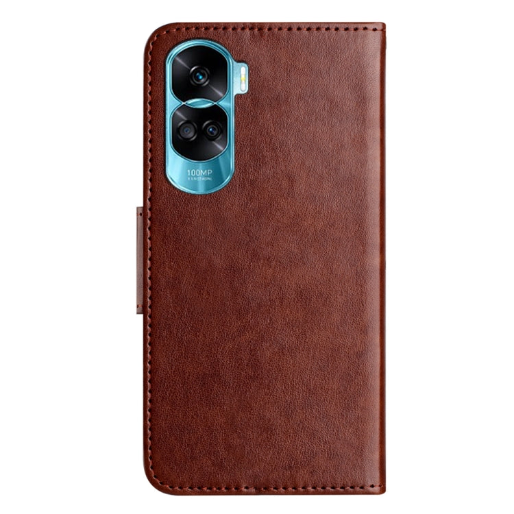 For Honor 90 Lite Butterfly Flower Pattern Flip Leather Phone Case