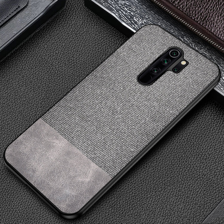 For Xiaomi Redmi 9 Shockproof Splicing PU + Cloth Texture PC + TPU Protective Case