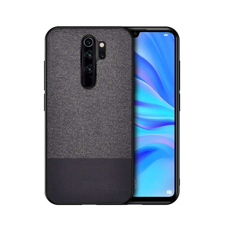 For Xiaomi Redmi 9 Shockproof Splicing PU + Cloth Texture PC + TPU Protective Case