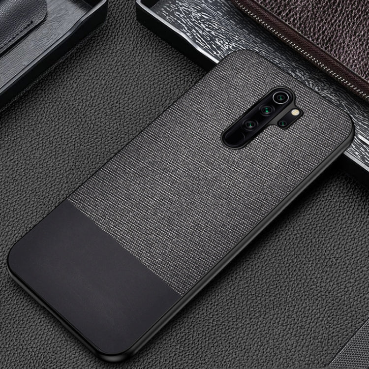 For Xiaomi Redmi 9 Shockproof Splicing PU + Cloth Texture PC + TPU Protective Case