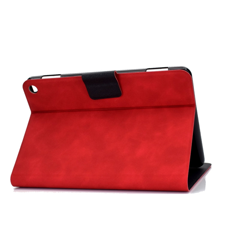 For Kindle Fire HD8 (2020) Cowhide Texture Horizontal Flip Leather Case with Holder & Card Slots & Sleep / Wake-up Function