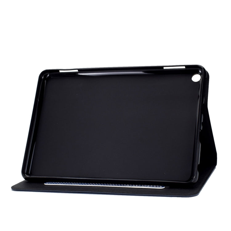 For Kindle Fire HD8 (2020) Cowhide Texture Horizontal Flip Leather Case with Holder & Card Slots & Sleep / Wake-up Function