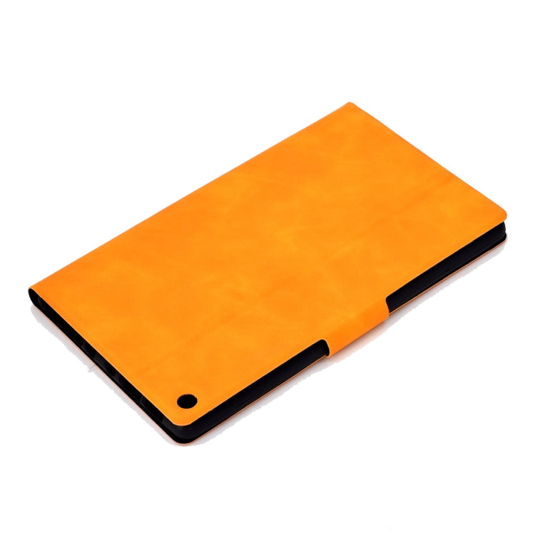 For Kindle Fire HD8 2016 / 2017 Cowhide Texture Horizontal Flip Leather Case with Holder & Card Slots & Sleep / Wake-up Function