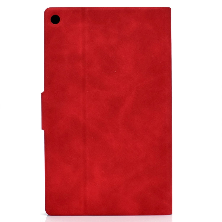 For Kindle Fire HD8 2016 / 2017 Cowhide Texture Horizontal Flip Leather Case with Holder & Card Slots & Sleep / Wake-up Function