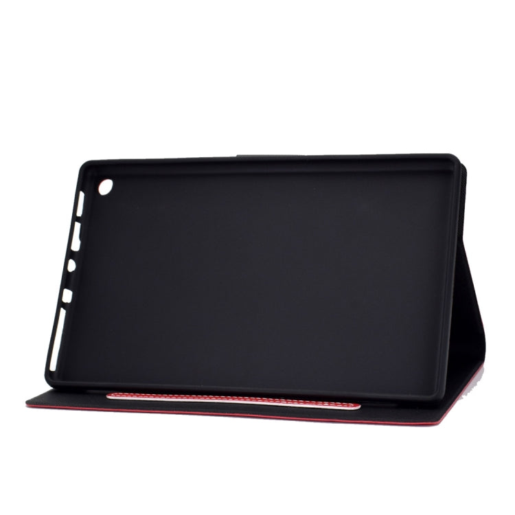 For Kindle Fire HD8 2016 / 2017 Cowhide Texture Horizontal Flip Leather Case with Holder & Card Slots & Sleep / Wake-up Function