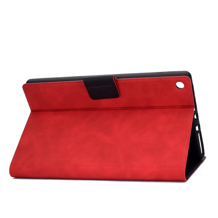 For Kindle Fire HD8 2016 / 2017 Cowhide Texture Horizontal Flip Leather Case with Holder & Card Slots & Sleep / Wake-up Function