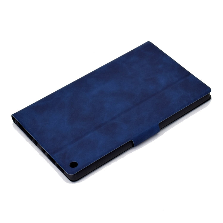 For Kindle Fire HD8 2016 / 2017 Cowhide Texture Horizontal Flip Leather Case with Holder & Card Slots & Sleep / Wake-up Function