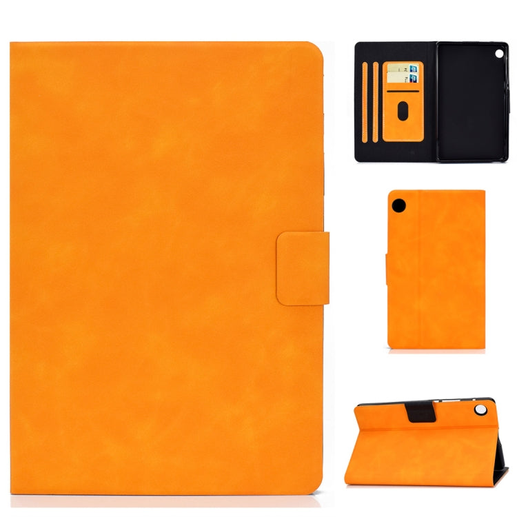 For Huawei MatePad T8 Cowhide Texture Horizontal Flip Leather Case with Holder & Card Slots & Sleep / Wake-up Function