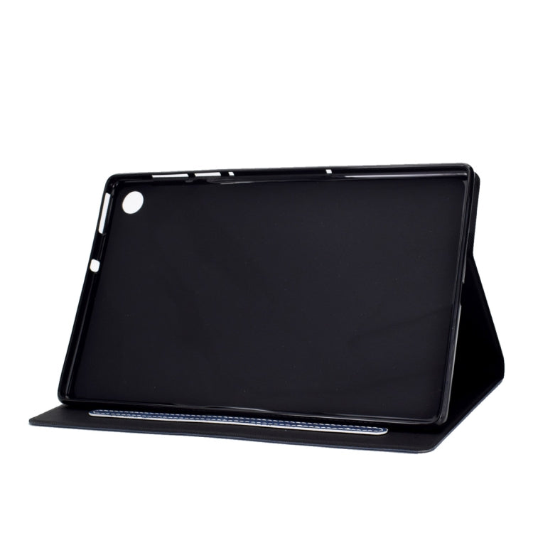 For Lenovo M10 Plus TB-X606F Cowhide Texture Horizontal Flip Leather Case with Holder & Card Slots & Sleep / Wake-up Function