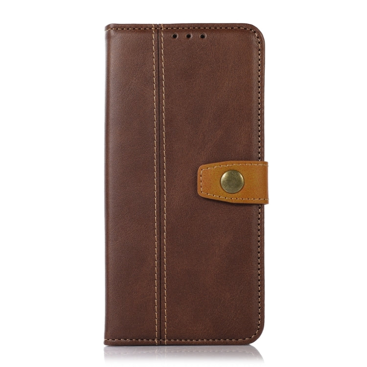For Sony Xperia 5 V Stitching Thread Calf Texture Leather Phone Case