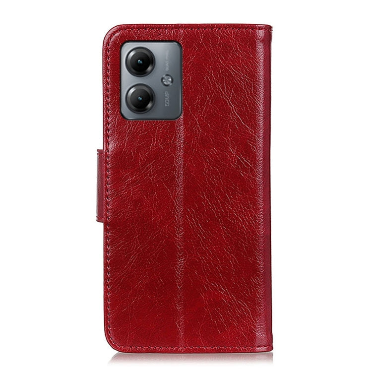 For Motorola Moto G14 4G Nappa Texture Flip Leather Phone Case