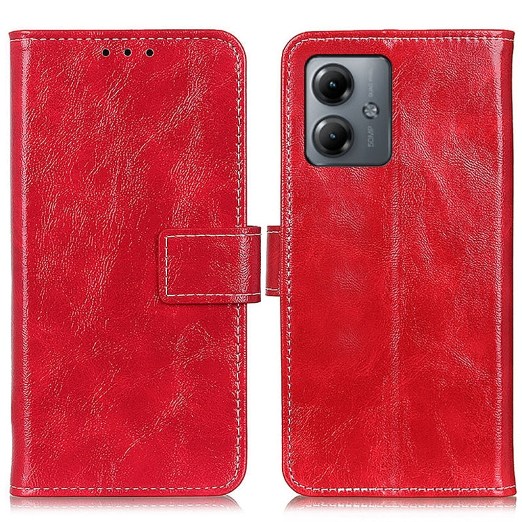 For Motorola Moto G14 4G Retro Crazy Horse Texture Leather Phone Case