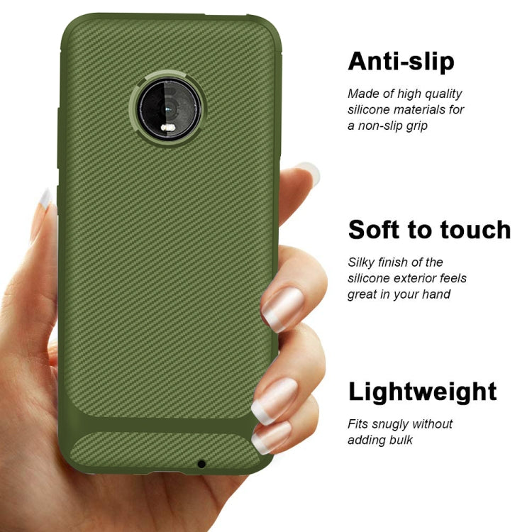 For Motorola Moto Z4 Play / Z4 Carbon Fiber Texture Shockproof TPU Protective Case