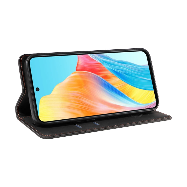 For OPPO A58 4G BETOPNICE Suction Anti-theft Leather Phone Case