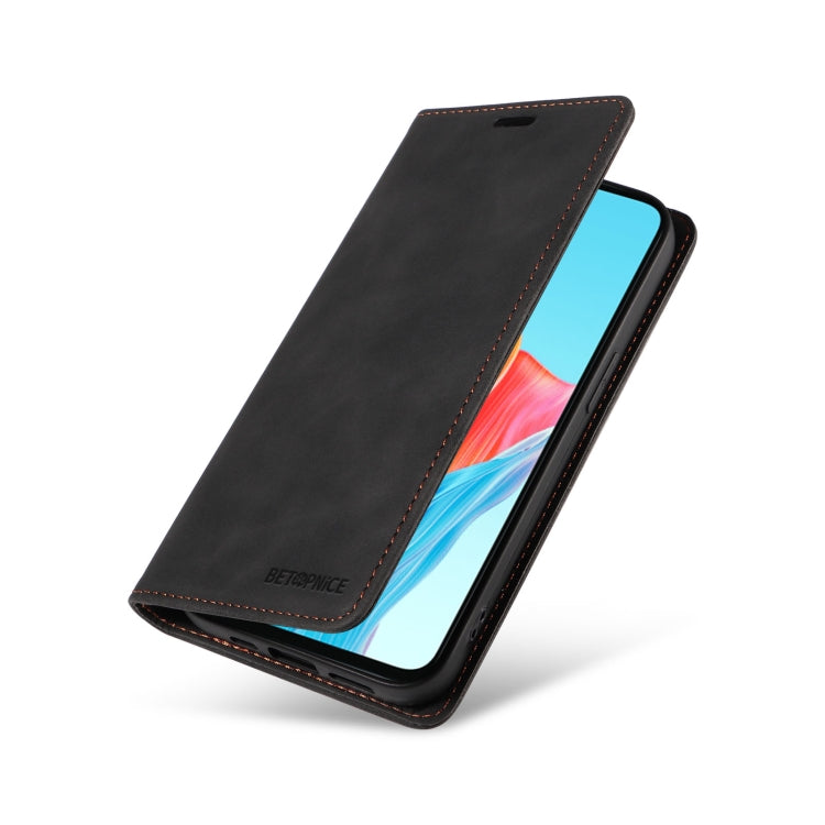 For OPPO A58 4G BETOPNICE Suction Anti-theft Leather Phone Case