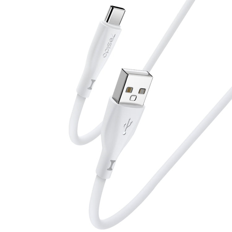 Yesido CA119C USB to USB-C / Type-C Silicone Charging Data Cable, Cable Length: 1m