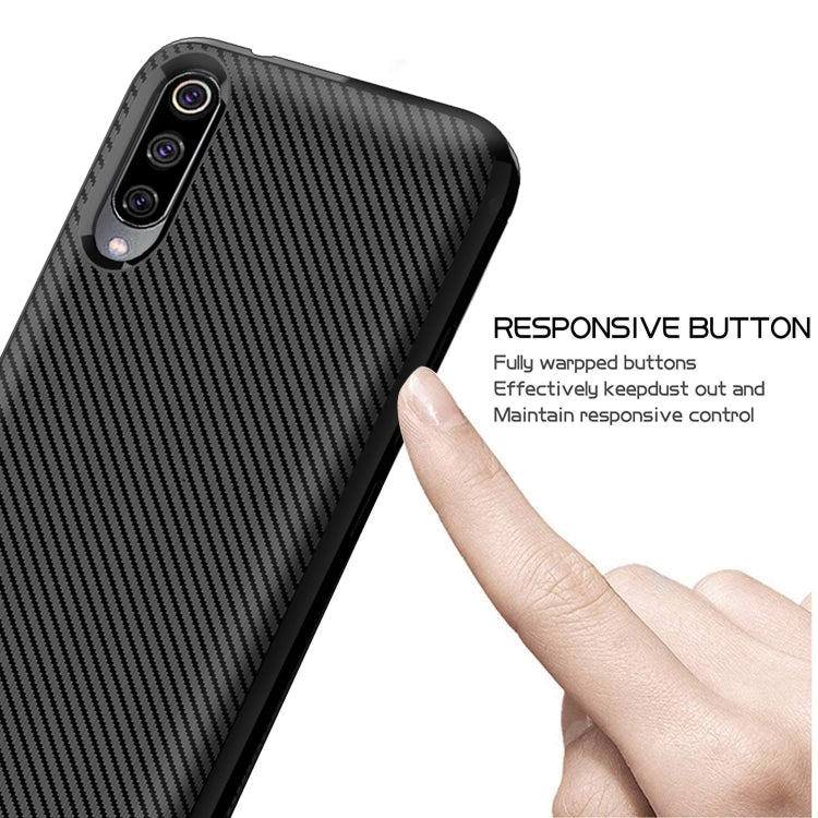 For Vivo Y7s(China Version) / V17 Neo(Russian Version) Carbon Fiber Texture Shockproof TPU Protective Case