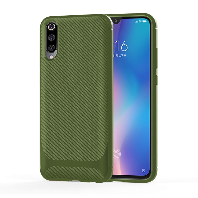 For Vivo Y7s(China Version) / V17 Neo(Russian Version) Carbon Fiber Texture Shockproof TPU Protective Case