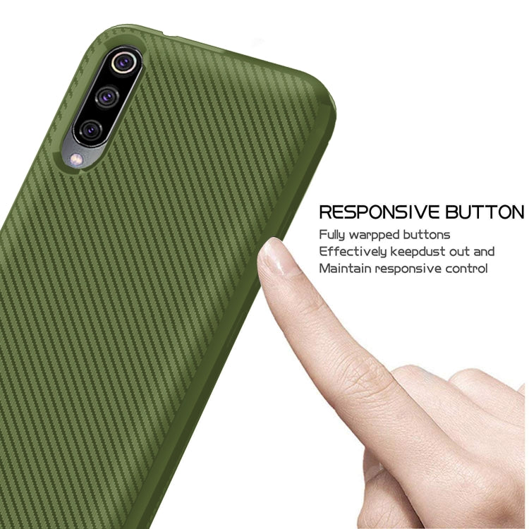 For Vivo Y7s(China Version) / V17 Neo(Russian Version) Carbon Fiber Texture Shockproof TPU Protective Case