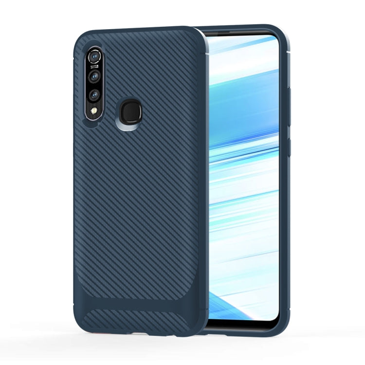 For Vivo Y19(Global Official Version) / U3(China Version) Carbon Fiber Texture Shockproof TPU Protective Case
