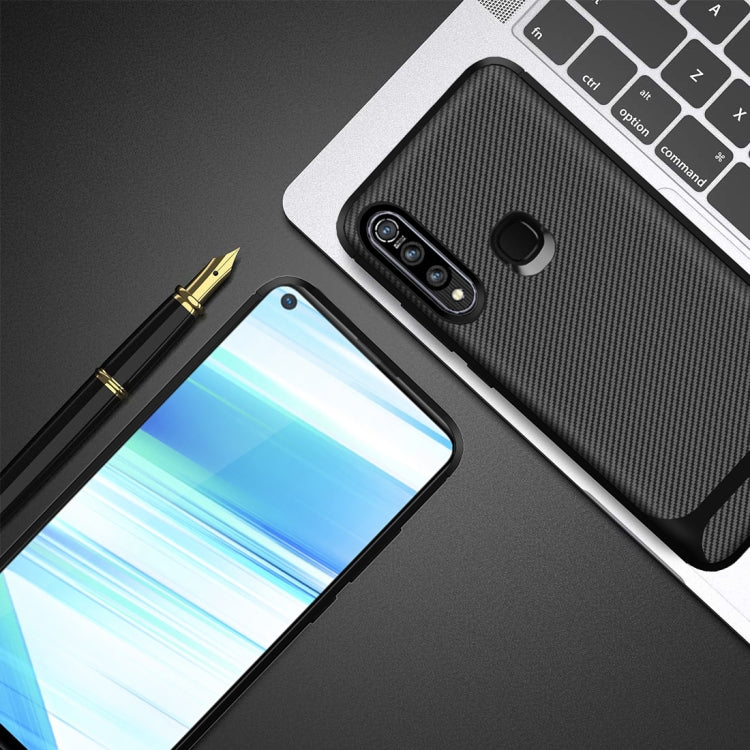 For Vivo Z5x / Z1 Pro Carbon Fiber Texture Shockproof TPU Protective Case