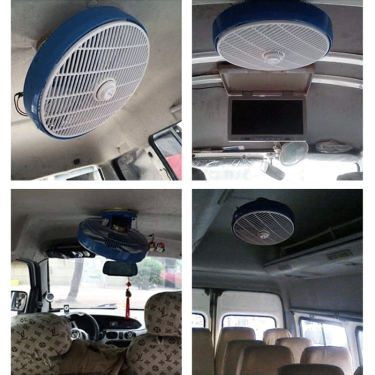 12 inch Bus / Car Suspended Ceiling Shaking Head Electric Cooling Fan, Voltage:DC12V