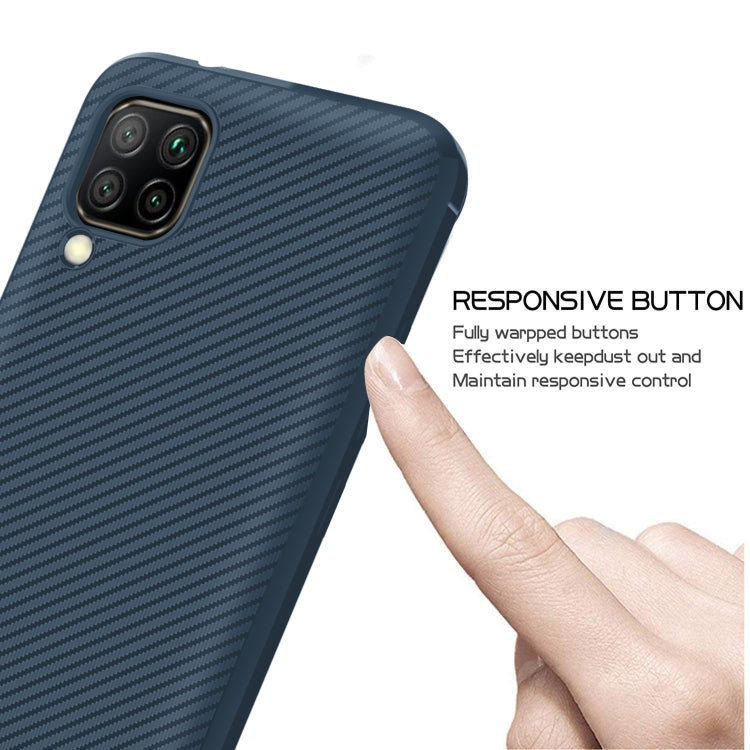 For Huawei P40 Lite Carbon Fiber Texture Shockproof TPU Protective Case