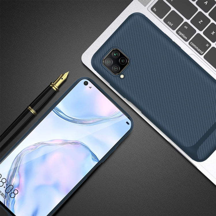 For Huawei P40 Lite Carbon Fiber Texture Shockproof TPU Protective Case